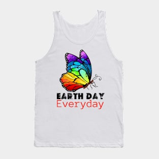 happy Earth day Everyday 2024  gift april 22 Rainbow Tank Top